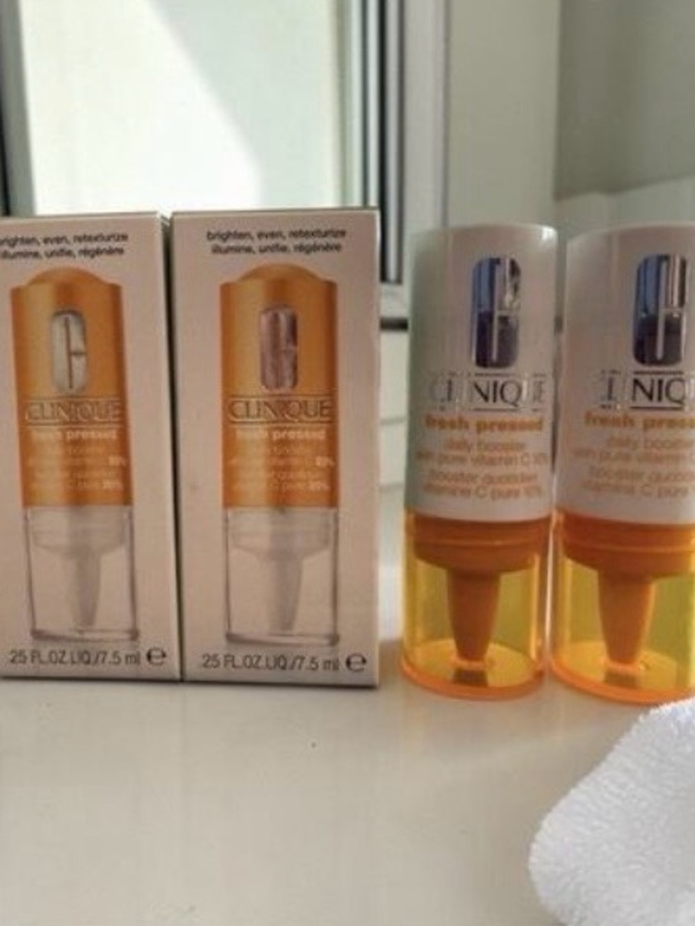 CLINIQUE Fresh Pressed Daily Booster Vitamin C 10% + 20% SEALED